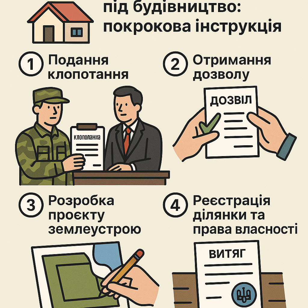 Як учаснику бойових дій отримати земельну ділянку під будівництво: покрокова інструкція